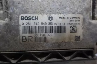 0281012549 Блок управления двигателем Opel Astra H Арт e9644900, вид 4