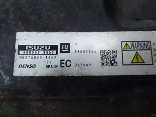 898002-8953 MB275800-4583 98002895 Блок управления двигателем Opel Astra H Арт e9644957, вид 2