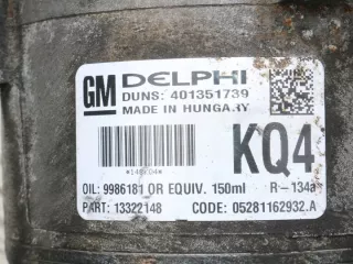 13322148 13297443 Компрессор кондиционера Opel Astra H Арт e9662477, вид 2