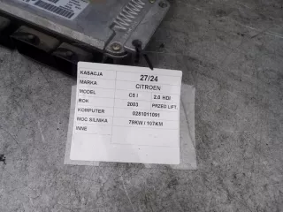 0281011091 9648870880 9646850580 Блок управления двигателем Citroen C5 1 Арт e9675666, вид 3