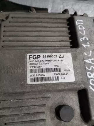 55196352ZJ MJD6JOCA Блок управления двигателем Opel Corsa C Арт e9730628, вид 2
