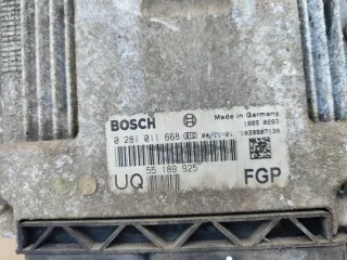 0281011668 55189925 Блок управления двигателем Opel Astra H Арт e9770906, вид 2