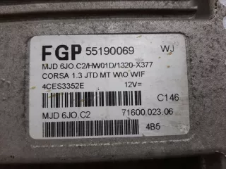 55190069 55190069WJ Блок управления двигателем Opel Corsa C Арт e9799348, вид 2