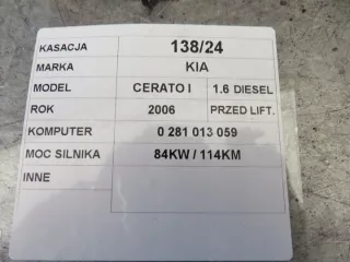 391032A110 0281013059 Блок управления двигателем Kia Cerato 1 Арт e9852776, вид 4