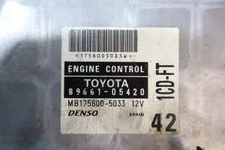 89661-05420 Блок управления двигателем Toyota Avensis 1 Арт e9865322, вид 4