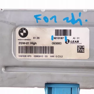 ZGW-01 9213187 61359236469 9236469 61359236462 9236462 61359213187 Блок управления двигателем BMW 5 F10/F11/GT F07 Арт e9901271, вид 4