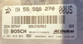 55588270 55593981 Блок управления двигателем Opel Corsa D Арт e9936280, вид 2