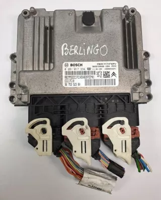 9675352380 9666729580 0281017334 Блок управления двигателем Citroen Berlingo 2  Арт e9997629, вид 1