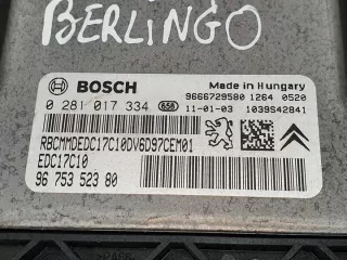 9675352380 9666729580 0281017334 Блок управления двигателем Citroen Berlingo 2  Арт e9997629, вид 2