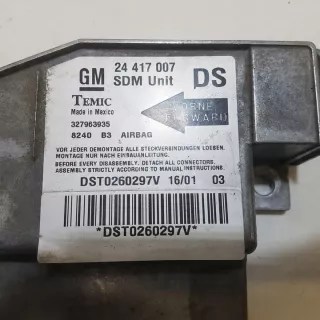 24417007 Блок AirBag Opel Corsa C Арт e10092598, вид 2