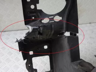 A1666209300 Передняя панель крепления облицовки (телевизор) Mercedes GL X166 Арт e10113516, вид 4