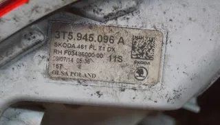 3T5945096A Фонарь задний правый Skoda Superb 2 Арт e10236405, вид 15
