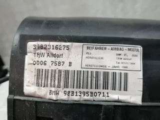 00067587B 98B1395B0711 3982316275 Подушка безопасности BMW 5 E39 Арт e10491012, вид 4