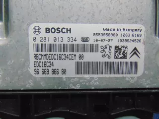 9666986680 0281013334 Блок управления двигателем Peugeot 3008 1 Арт e10493422, вид 1