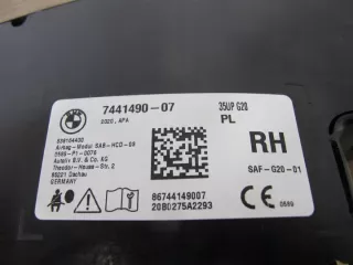 7441490 Подушка безопасности BMW 3 G20/G21 Арт e10545984, вид 3