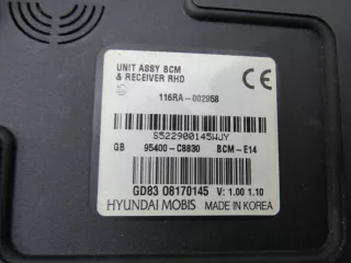 95400-C8830 Блок комфорта Hyundai i20  2 Арт e10557556, вид 3