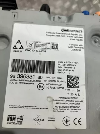 9839633180 Блок навигации Opel Mokka 2 Арт e10564682, вид 3