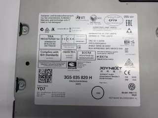3G5035820H 5NN919605B 6C0035501Q Блок навигации Volkswagen Taigo Арт e10566667, вид 11