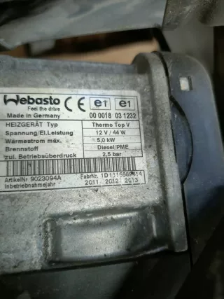 9184792 9023094A 000018031232 Автономный отопитель BMW 5 F10/F11/GT F07 Арт e10577070, вид 1