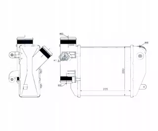 4F0145805E Интеркулер Audi A6 C6 (S6,RS6) Арт AL14797983174, вид 1