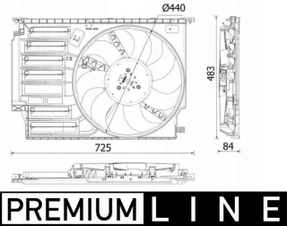 CFF,547,000P Вентилятор радиатора BMW 1 F40 Арт AL14808058223_2, вид 2