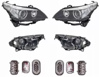 SS2017091H,+,2017101H Фара передняя (комплект) BMW 5 E60/E61 Арт AL14933224031, вид 1