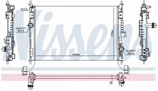 636014 Радиатор основной Opel Combo E Арт AL14186190652_5, вид 2