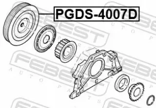 PGDS-4007D Шкив коленвала Citroen C6 Арт AL14187742742_2, вид 2