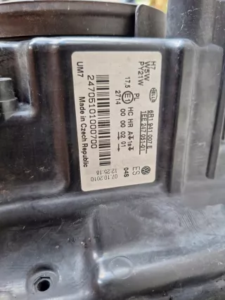 2009-2014 6R1941007E Фара левая Volkswagen Polo 5 Арт e12685966, вид 2