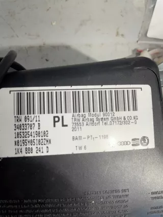 1K4880241D Подушка безопасности Volkswagen Golf 5 Арт e12671485, вид 2
