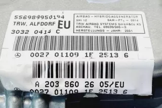 A2038602605 Подушка безопасности Mercedes C W204 Арт e12670648, вид 5