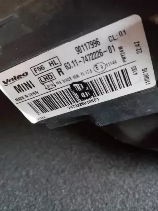  Фара противотуманная правая MINI Cooper F56,F55 Арт e12659437, вид 2