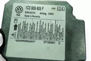 1C0909605F Блок AirBag Skoda Fabia 2 Арт e12642708, вид 1