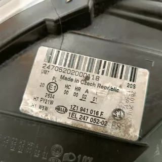 1Z1941016F Фара правая Skoda Octavia A7 Арт e12632760, вид 7