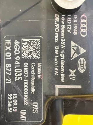 4G0941035 Фара левая Audi A6 C7 (S6,RS6) Арт e12630081, вид 3