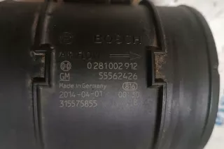 55562426 Расходомер воздуха Opel Astra J Арт e12625632, вид 3