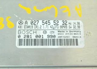 A0275455232 0281001990 Блок управления двигателем Mercedes A W168 Арт e12618416, вид 4