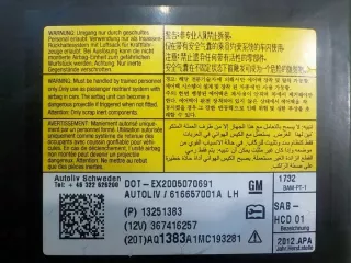 367416257 13251383 16AB87 Подушка безопасности Opel Astra J Арт e12608235, вид 3