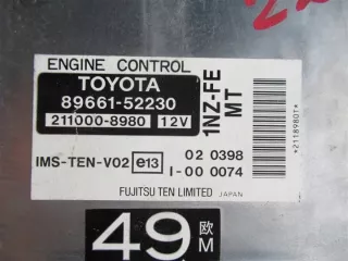 89661-52230 Блок управления двигателем Toyota Yaris 1 Арт e12590775, вид 2