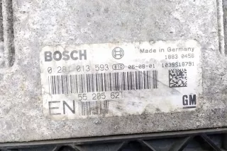 0281013593 Блок управления двигателем Opel Zafira B Арт e12590029, вид 4