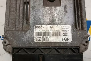 0281011914 Блок управления двигателем Opel Vectra C  Арт e12589932, вид 1