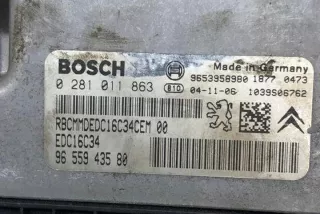 9655943580 Блок управления двигателем Citroen C4 1 Арт e12588247, вид 3