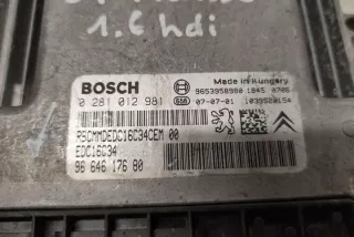 0281012981 Блок управления двигателем Citroen C4 2 Арт e12588194, вид 2