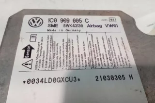1C0909605C Блок AirBag Volkswagen Passat B5 Арт e12558690, вид 3