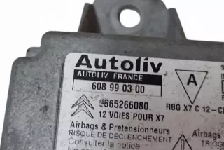 9665266080 Блок AirBag Citroen C5 1 Арт e12558132, вид 3