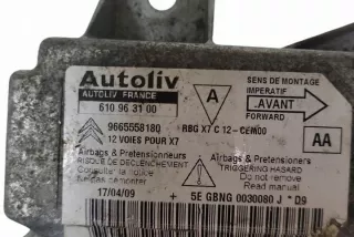 9665558180 Блок AirBag Citroen C5 2 Арт e12558112, вид 2