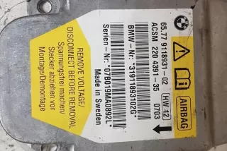 911893102 Блок AirBag BMW 5 E60/E61 Арт e12557922, вид 1