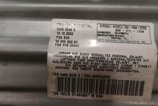 9688582280 Подушка безопасности Citroen C4 2 Арт e12540128, вид 2