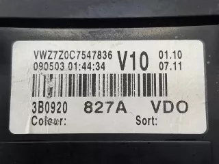 2000-2005 3B0920827A Щиток приборов (приборная панель) Volkswagen Passat B5 Арт e12526097, вид 3