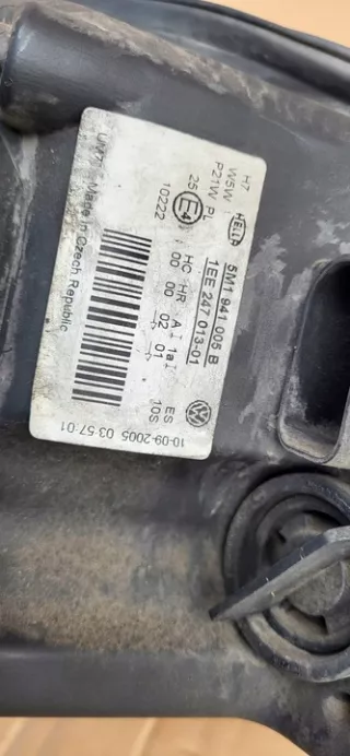 5M1941005B Фара левая Volkswagen Golf 5 Арт e12501878, вид 5